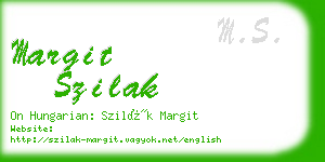 margit szilak business card